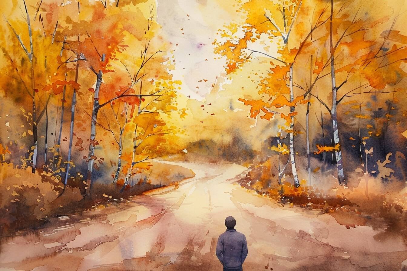 The Road Not Taken By Robert Frost Visual Representation