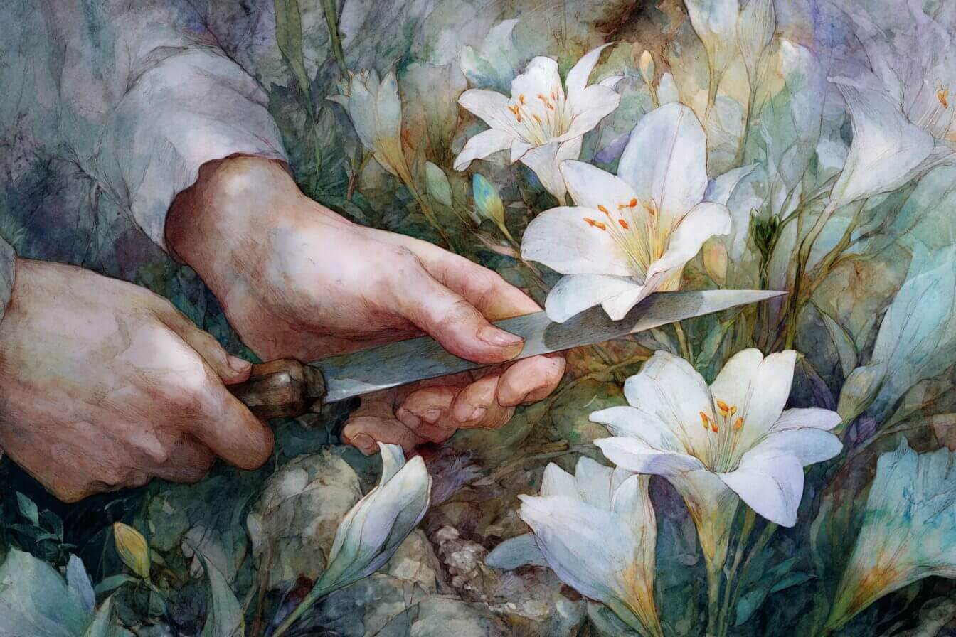 “Let the world’s sharpness…” Sonnets from the Portuguese (XXIV) by Elizabeth Barrett Browning Visual Representation