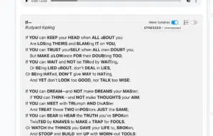 Meter Syllables on Poem Analysis